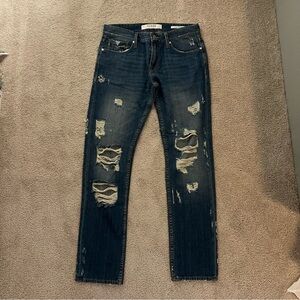 Women’s Distressed Blue Jeans